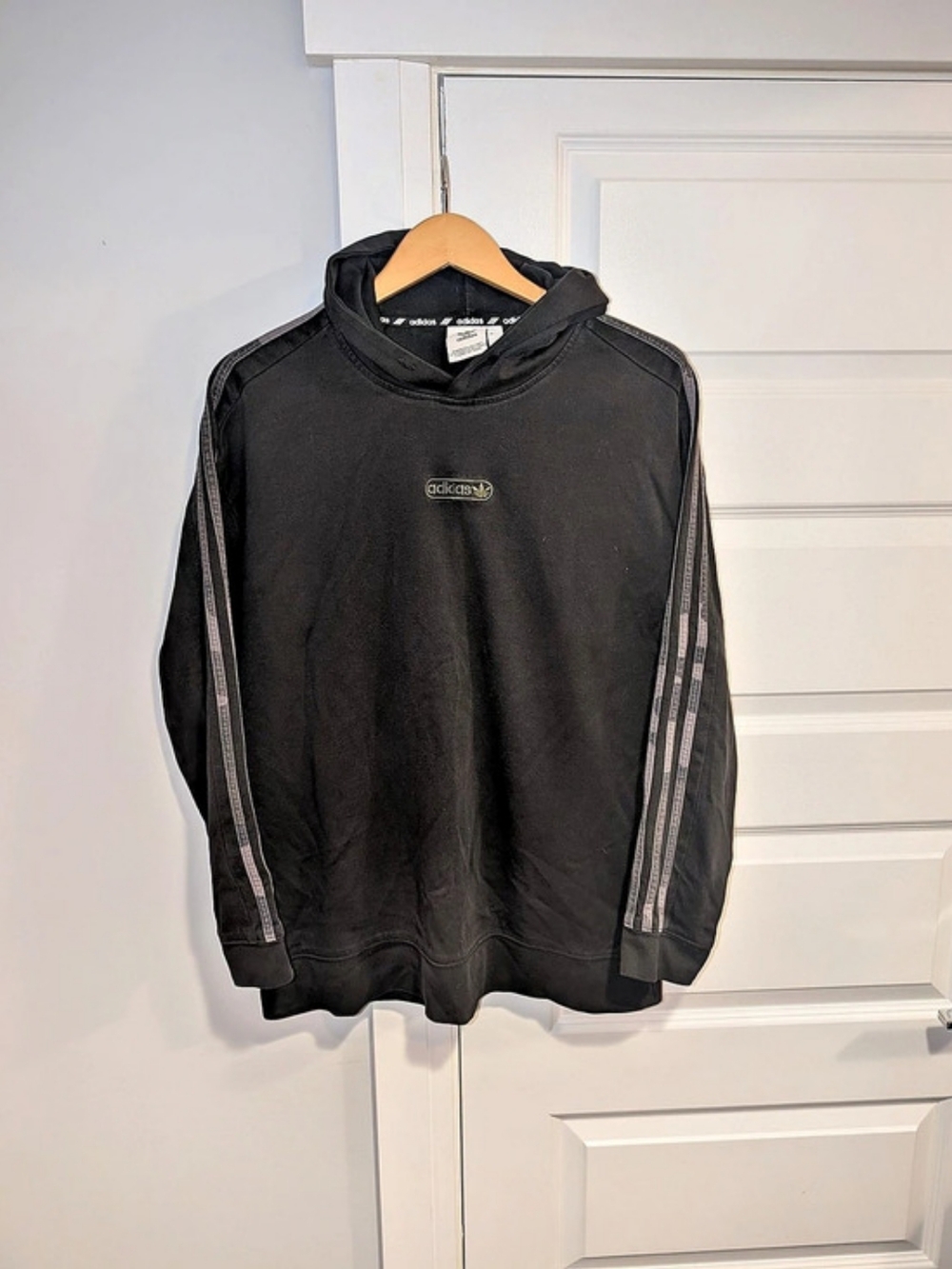adidas Men's Black & Gray Hoodie Size XL